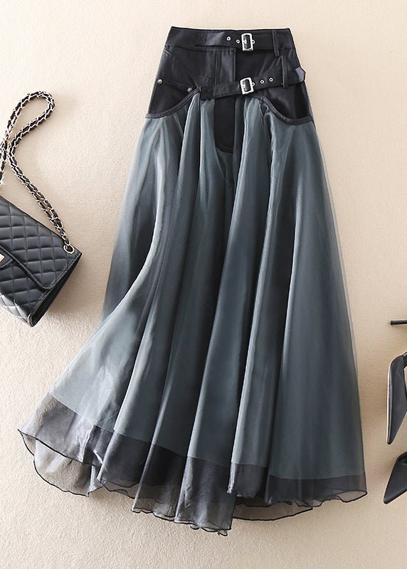 WW | Französischer Patchwork-Tüllrock – Eleganter Midi-Rock für Damen