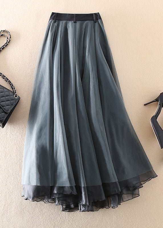 WW | Französischer Patchwork-Tüllrock – Eleganter Midi-Rock für Damen