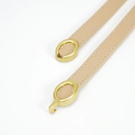 WW | Elegante Damen Gürtel Schmaler Leder Gürtel Mit Ringverschluss