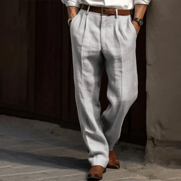 WW | Elegante Gerade Geschnittene Hose Für Männer
