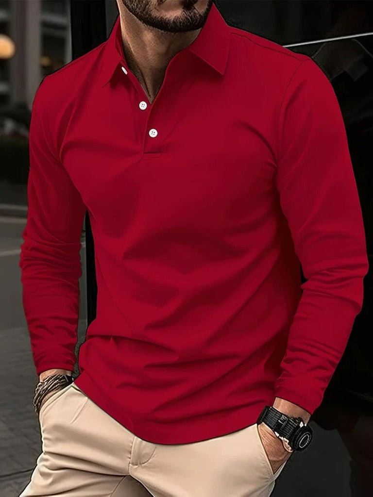 WW | Herren Poloshirt Langarm Klassisch