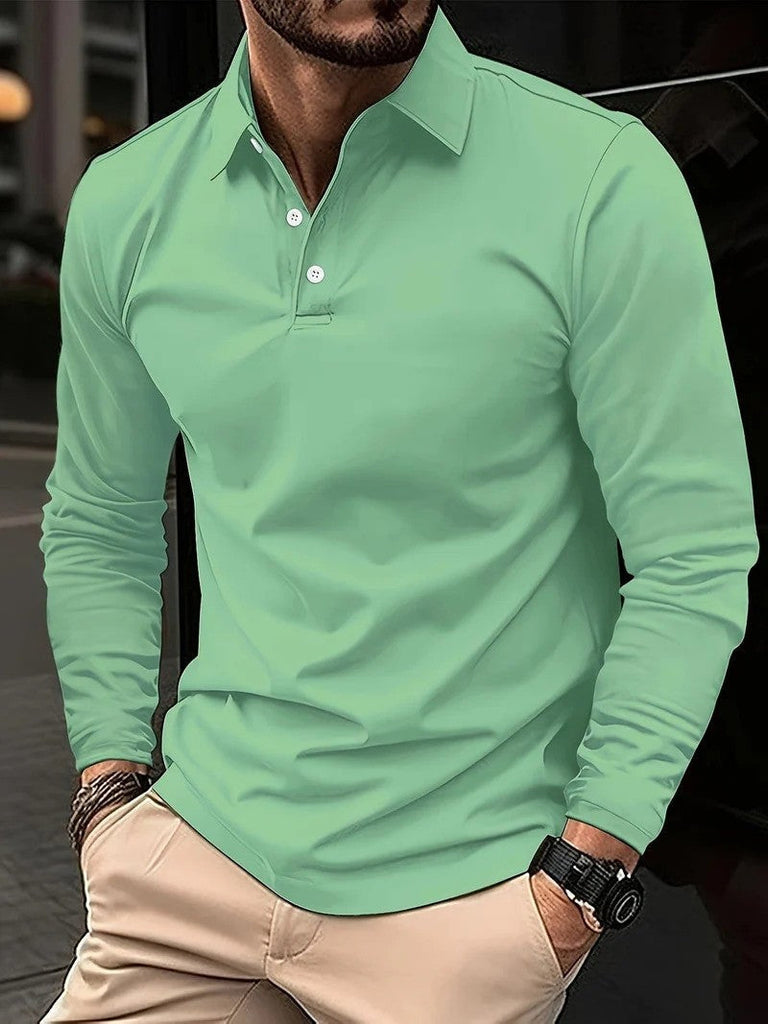 WW | Herren Poloshirt Langarm Klassisch