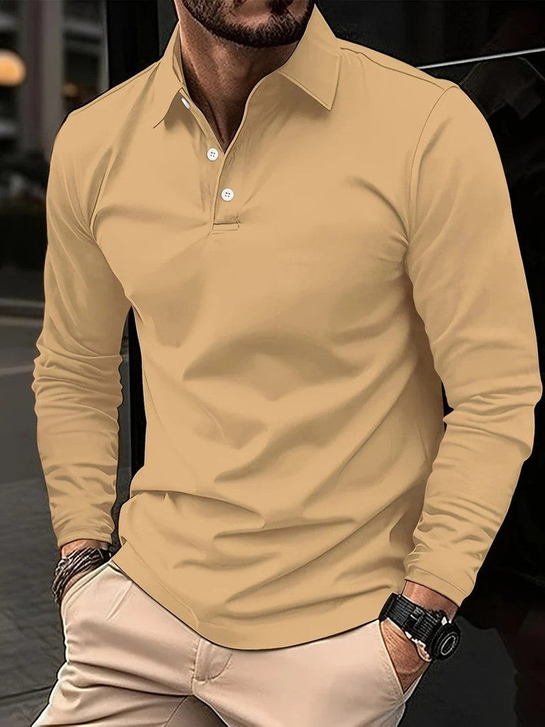 WW | Herren Poloshirt Langarm Klassisch