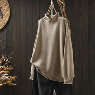 Gestrickter Rollkragenpullover für Damen