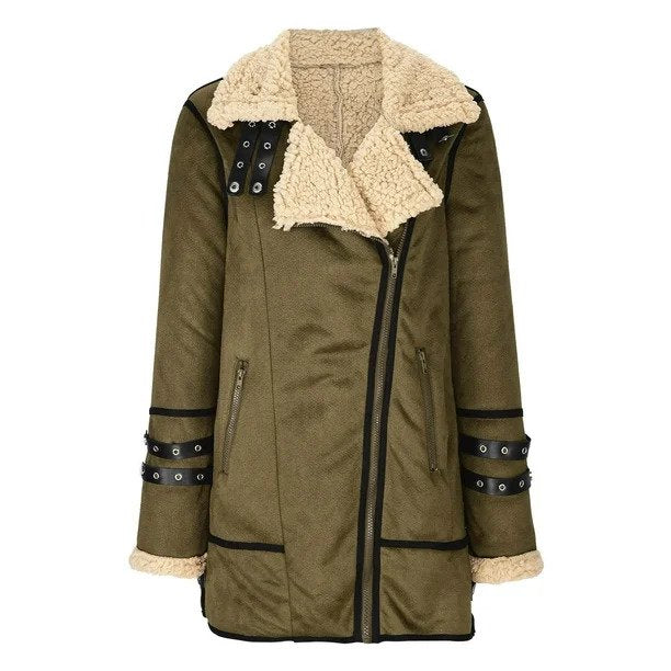 warme, kuschelig gefütterte Jacketerte Damenjacke