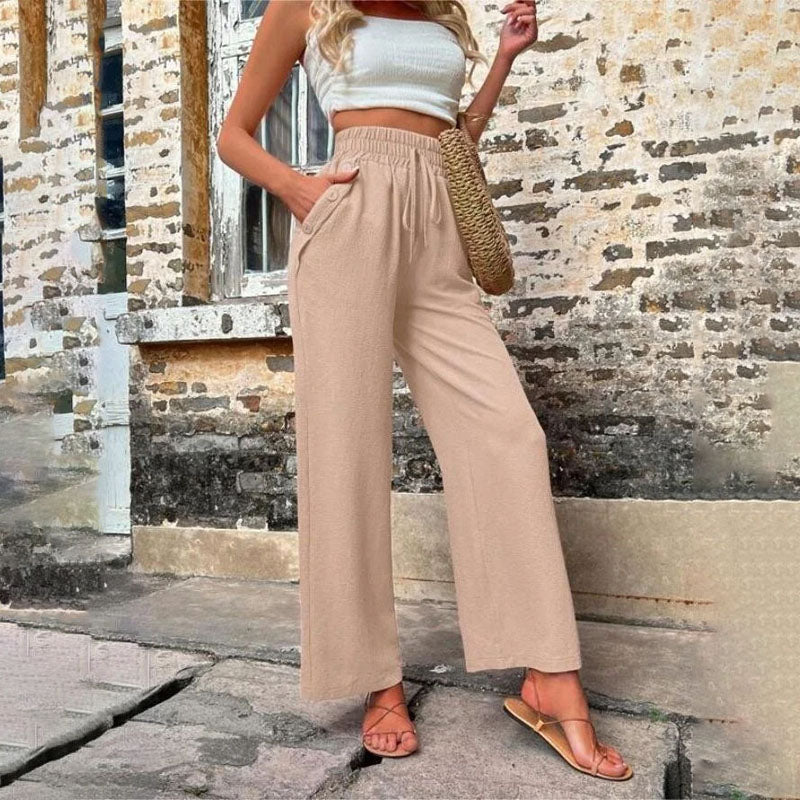 W&W Mode | Farbige Luftige Sommerhosen Damen Mit Weitem Bein Für Frauen