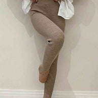 WW | Geripptes Mittel Taillen Leggings