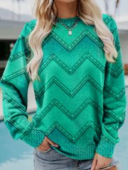 WW | GEOMETRISCHES KASCHMIR-SWEATSHIRT