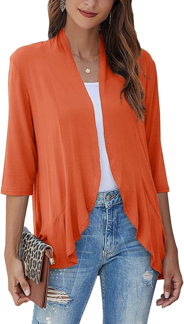 W&W Mode | Elegantes Offenes Front Damenjacke