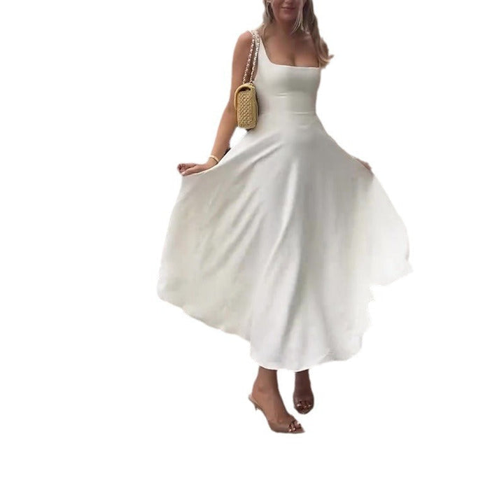 W&W Mode | Trägerkleid Mit Eckigem Ausschnitt