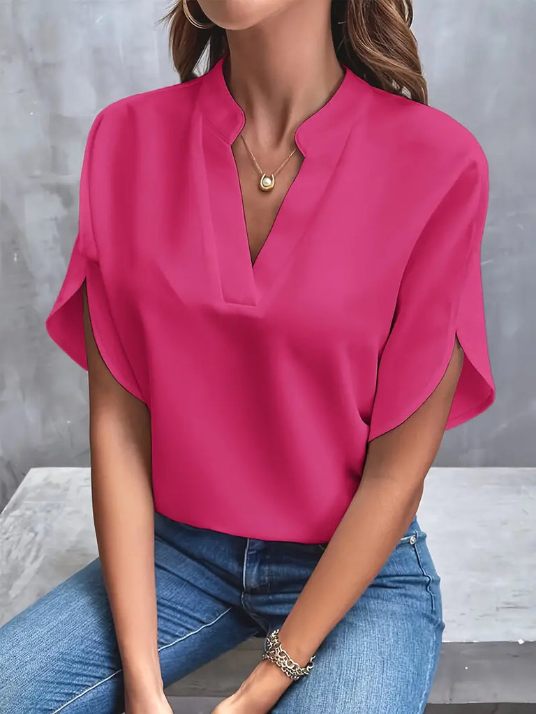 WW | Stylische Leichte V-ausschnitt Bluse