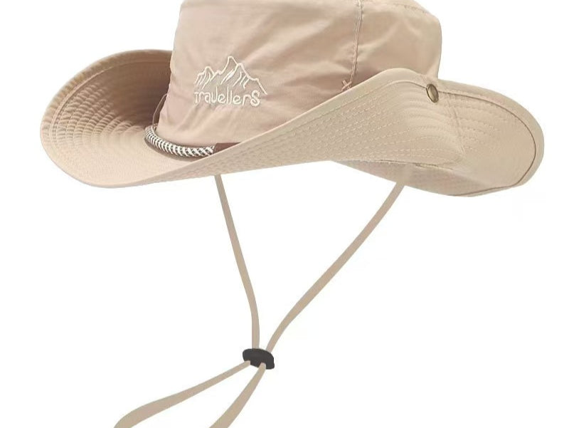 W&W | Angeln Bergsteigen Outdoor Camping Kordelzug Sonnenhut