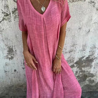 WW | Stilvolles Leinenkleid
