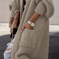 WW Strickcardigan Aus Wolle Mit Taschen Für Damen | Perfekt Für Den Alltag
