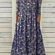 WW | Wunderschönes Maxi-Kleid mit Falten
