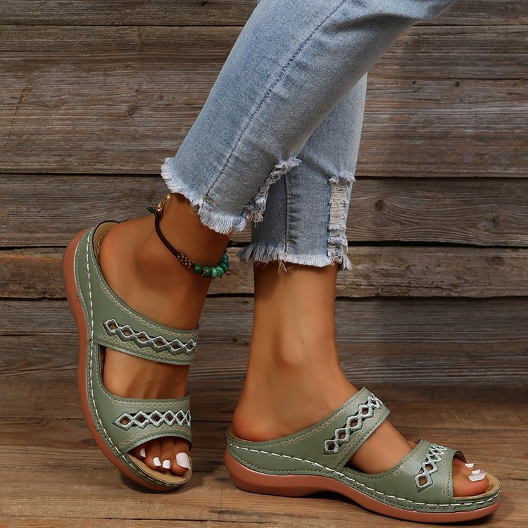 WW | Neue Einwort Hausschuhe Für Damen Mit Muffin Plattform