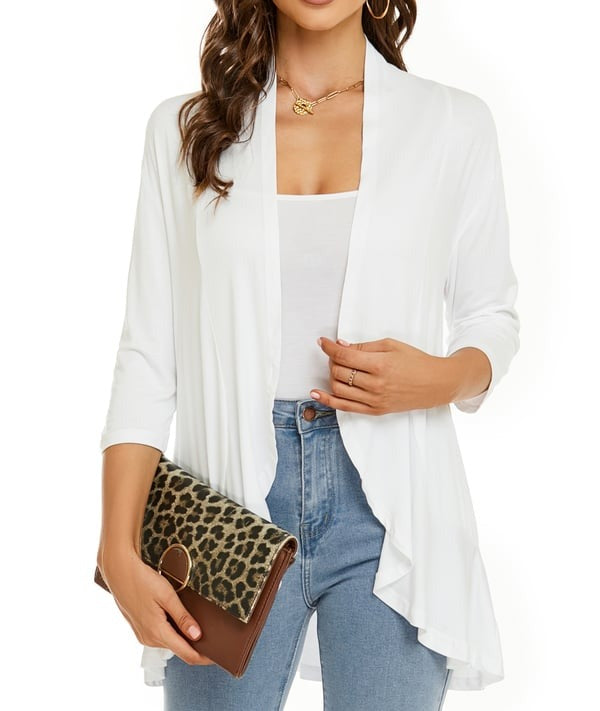 W&W Mode | Elegantes Offenes Front Damenjacke