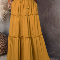 WW | Hoch-taillierter Rock im Boho-Stil