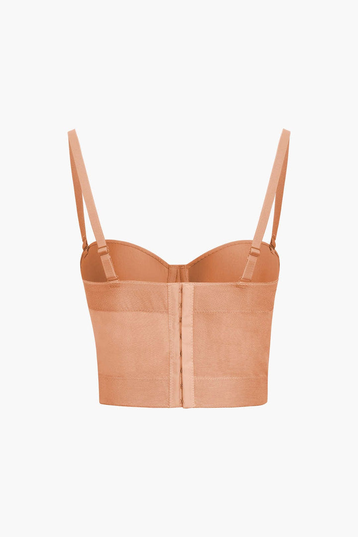W&W Mode | Figurbetontes Bustier Top Mit Bügel Cups Und Transparenter Mesh Struktur