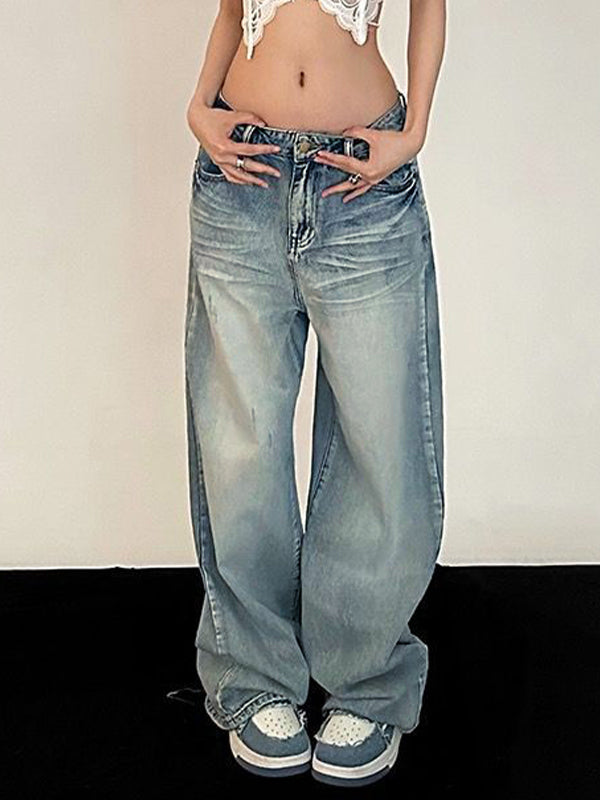 WW | Lockere Boyfriend Jeans Mit Mopping Detail