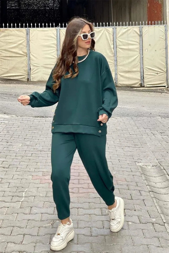 WW | Sport suit with casual pants and ankle band