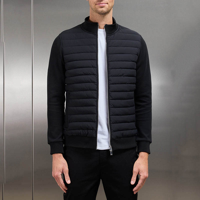 WW | Leichte Stehkragen Strickjacke Gefütterte Freizeitjacke Mit Reißverschluss Für Frühling & Herbst