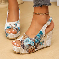 WW | Vintage Floral Sandalen für Frauen