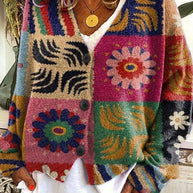 WW | Bedruckte Boho-Weste im Vintage-Stil