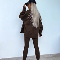 WW | Damenanzug Im Lockeren Stil Mit Langen Ärmeln – Winterset