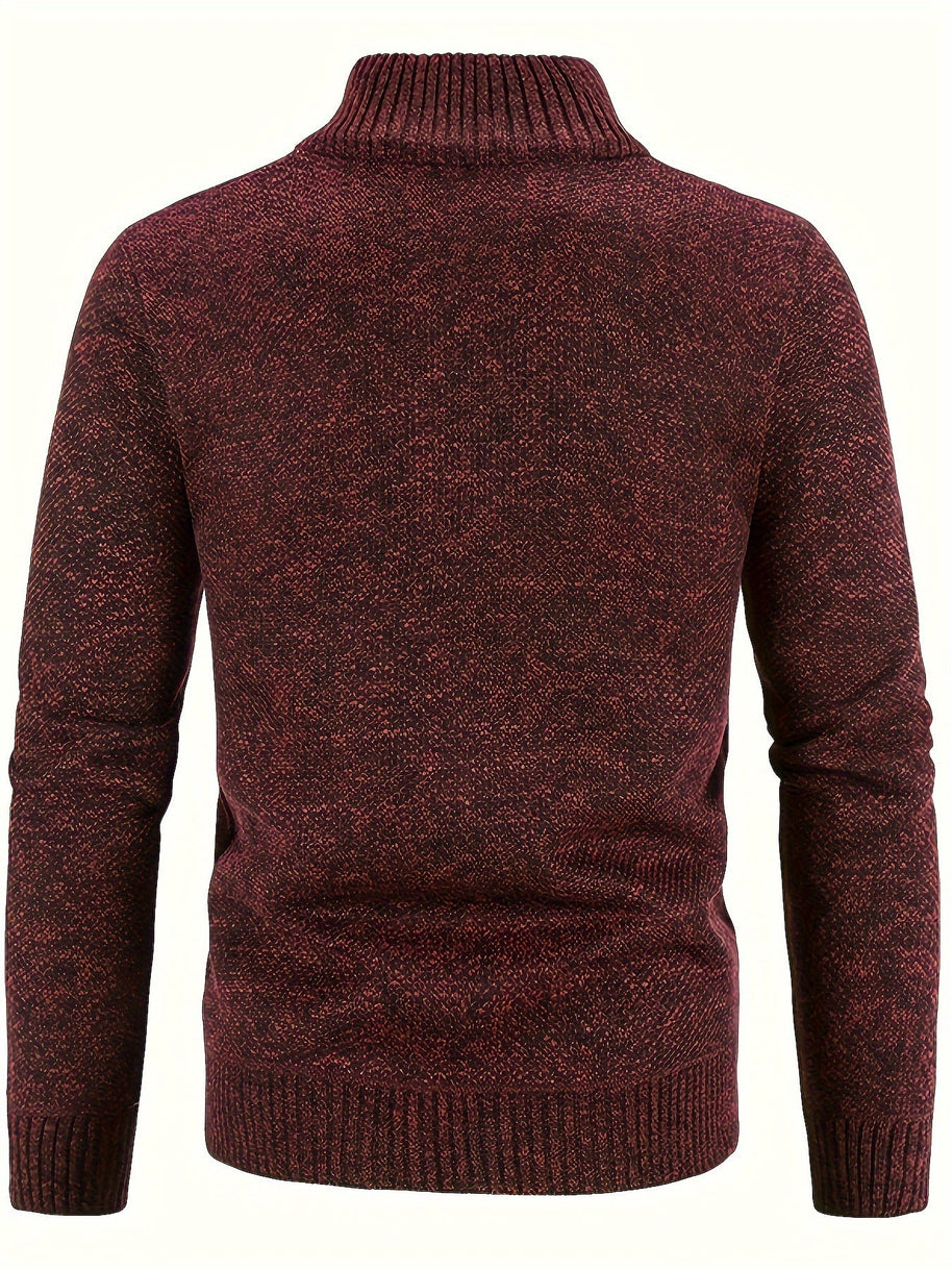 WW | Zip Up Stehkragen Strickjacke