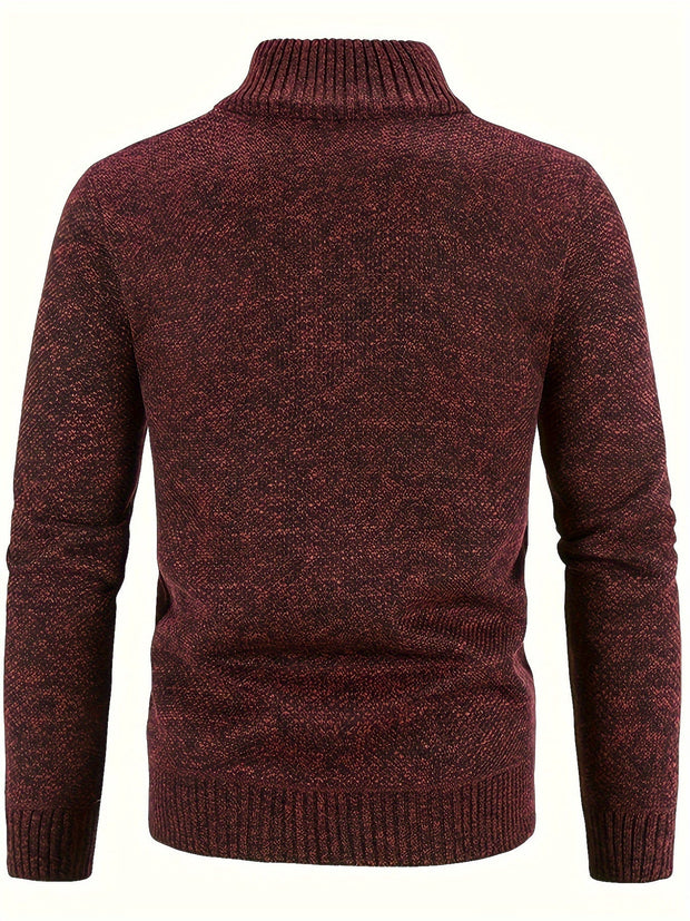 WW | Zip Up Stehkragen Strickjacke