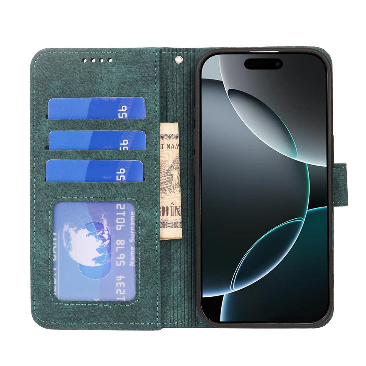 W&W | Apple kleine runde Schnalle Flip Handyhülle