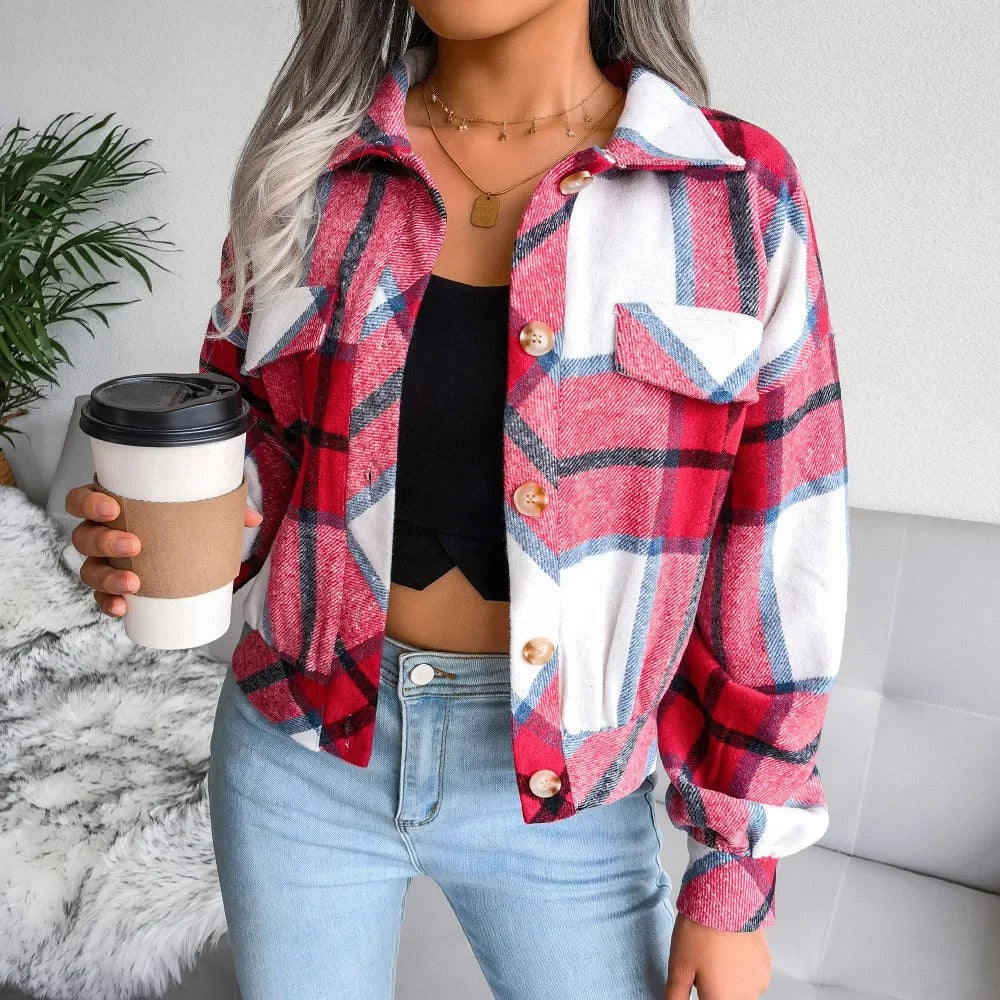 W&W Mode | Karierte Sommerjacke Für Damen