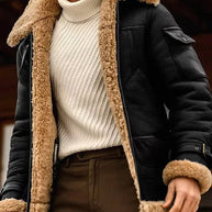 WW | Camel Stilvolles Fliegendes Lederjacke Für Herren Luxus Und Komfort