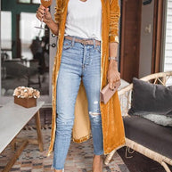 Kimonojacke aus Samt