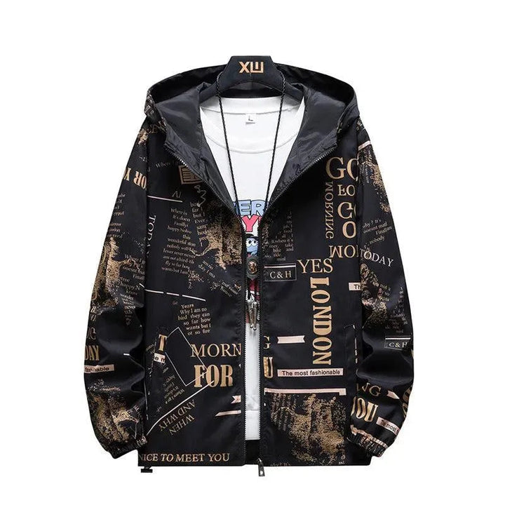 W&W Mode | Umkehrbare Herrenjacke mit Camouflage-Druck