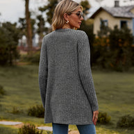 WW Warmer Gerippter Baumwolle Strickcardigan Für Damen | Perfekt Für Lässige Tage