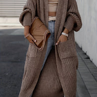 WW Strickcardigan Aus Wolle Mit Taschen Für Damen | Perfekt Für Den Alltag