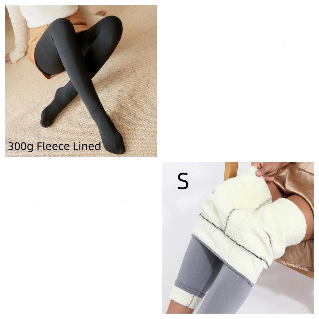 WW | Dicke Fleece Leggings Mit Transparentem Design