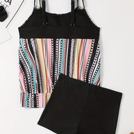 WW | Tankini-Set mit Streifen und Punkten