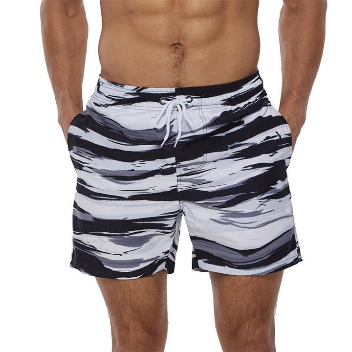 W&W Mode | Atmungsaktive Badeshorts mit Funky Print für Männer