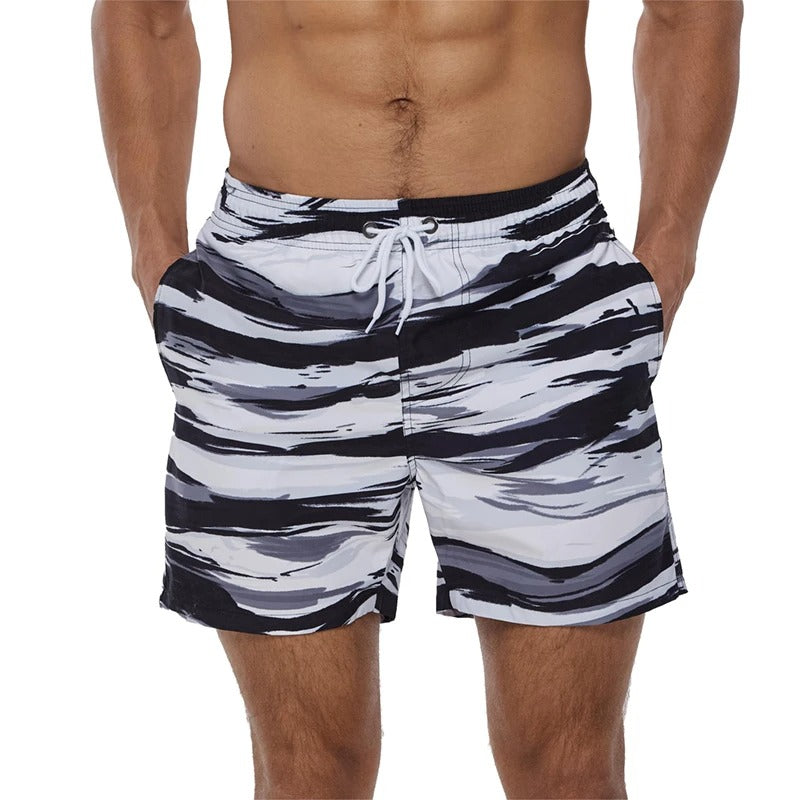 WW | Atmungsaktive Badeshorts mit Funky Print für Männer