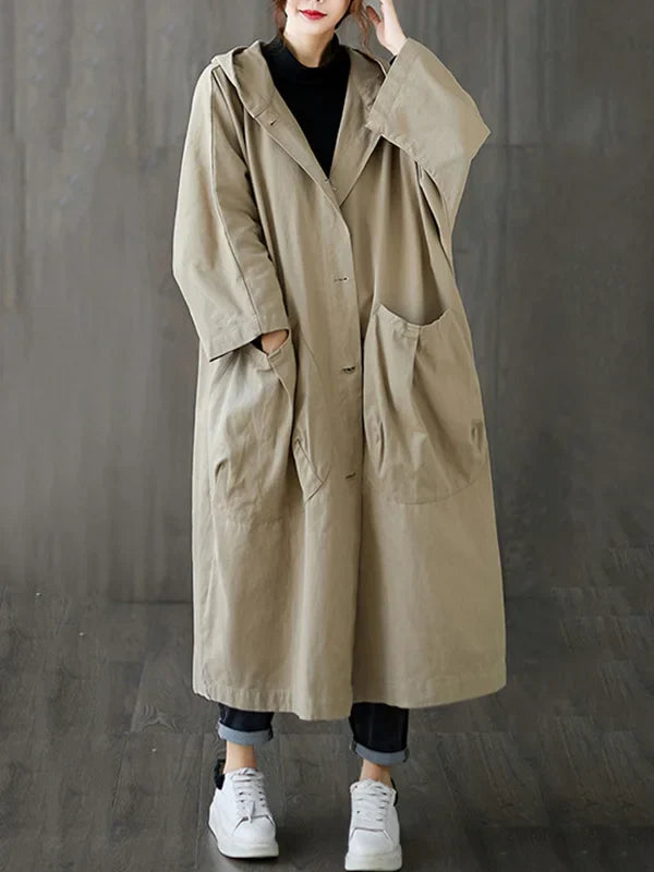 WW | Langer Wasserdichter Trenchcoat Mantel