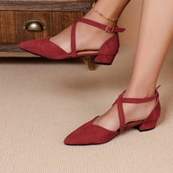 WW | Modische Flache Sandalen Mit Spitzer Spitze