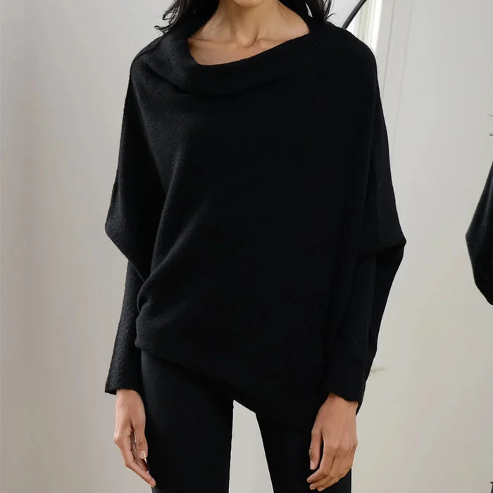 WW | Asymmetrisch Drapierter Pullover