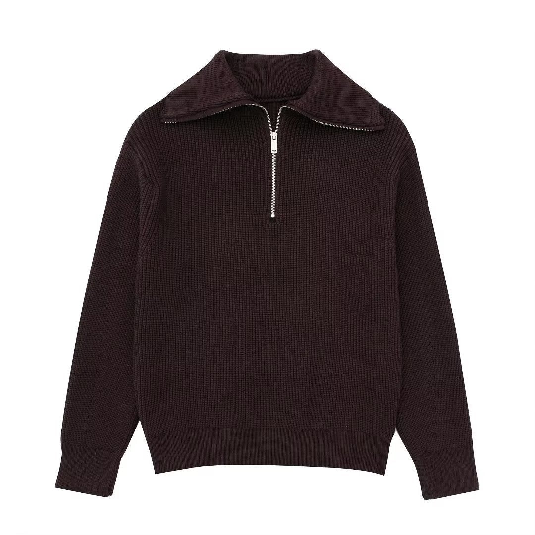 W&W Mode | All Match Wollpullover Mit Offenem Kragen