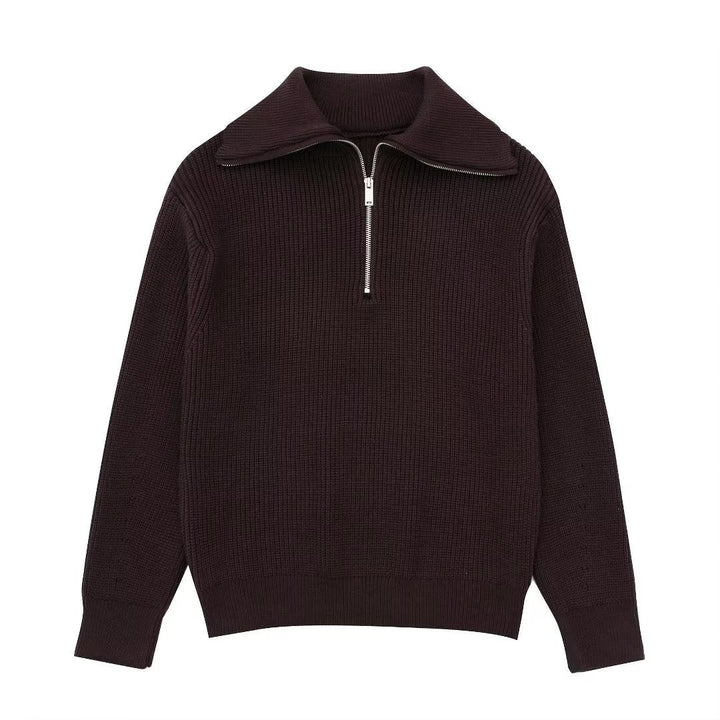 W&W Mode | All Match Wollpullover Mit Offenem Kragen
