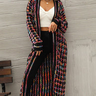 Lange Strickjacke im Vintage-Stil