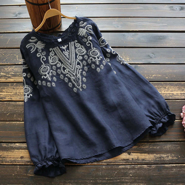 WW | Besticktes Rundhals-Shirt