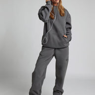 WW | Reise Kapuzenpullover mit Flugzeugmodus-Grafik